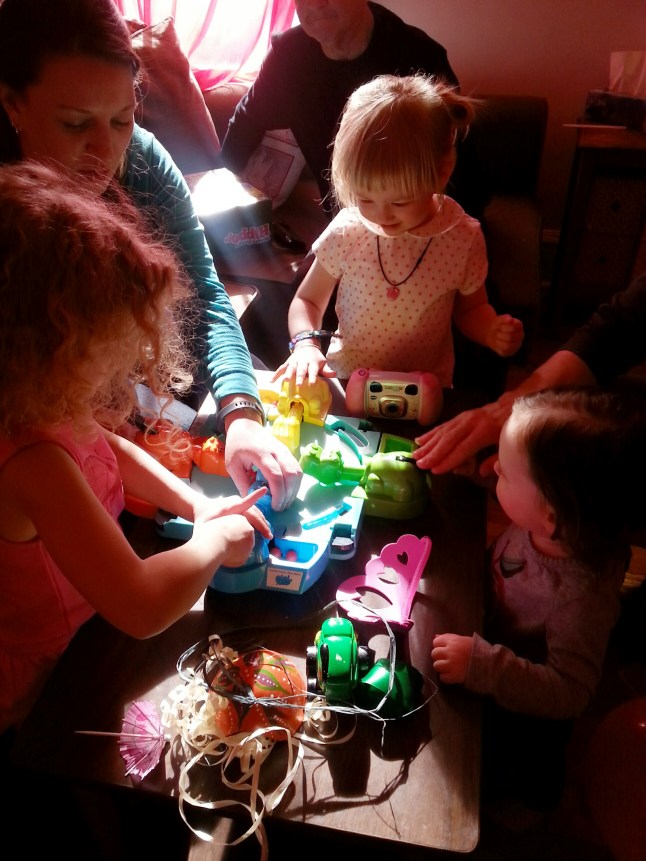 Hungry Hungry Hippos is a great gift for a 3 year old and her pals